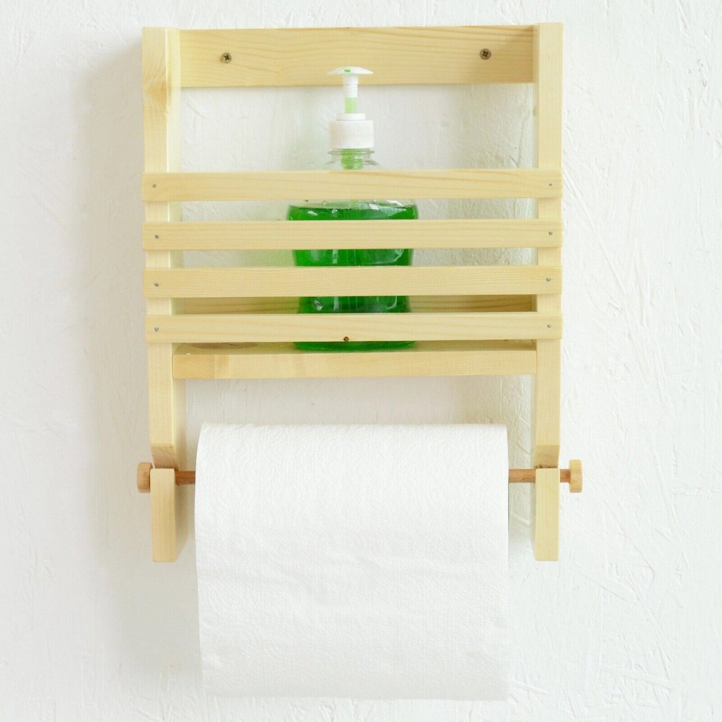 Rustic Handmade Bathroom Wall Floating Shelf Wooden Storage Shelving Unit Eco