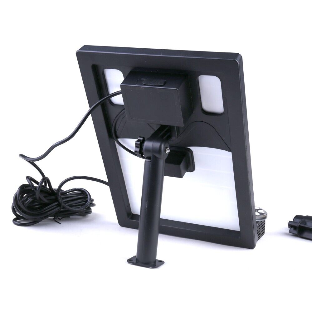 7W Solar Powered Fountain Coloured LED Water Pump with 11 Nozzles Garden UKStock