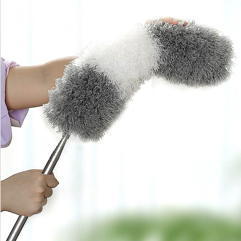 Extendable Feather Duster Long Telescopic Duster Magic Static Duster Brush 245cm
