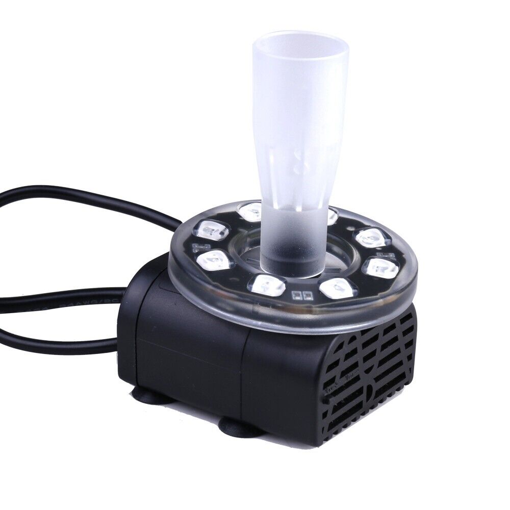 7W Solar Powered Fountain Coloured LED Water Pump with 11 Nozzles Garden UKStock