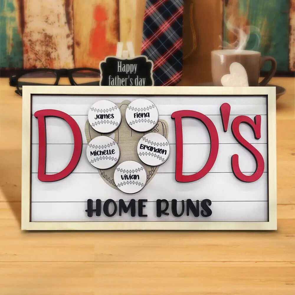 Father`s day Gift, DADDY SIGN, Personalised Baseball , Dad Gift, Novelty, Plaque