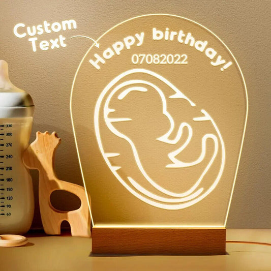 Personalised Gynaecologist LED Night Light Table Lamp for Baby Birthday Gift