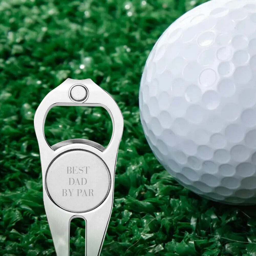 Personalised Golf Ball Fork Gifts For DAD Golfing Accessories Dad Husband