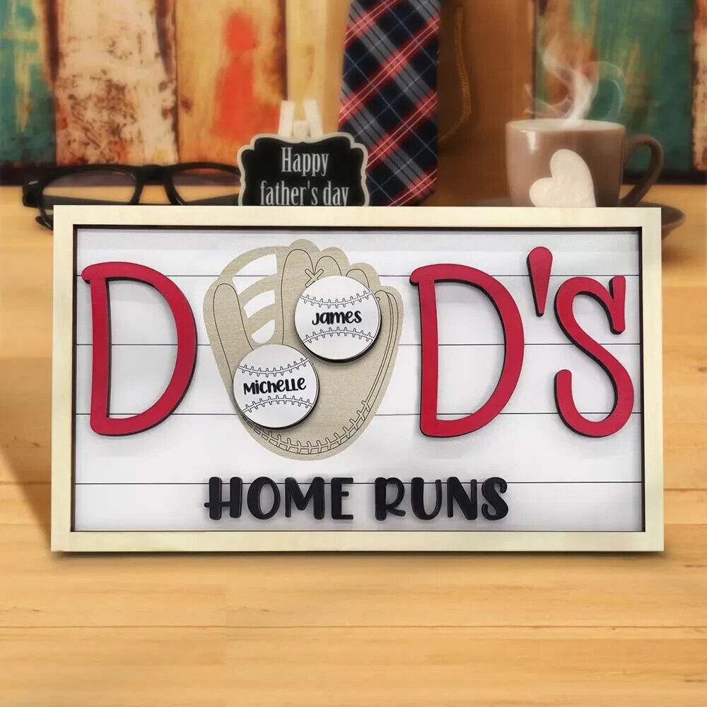 Father`s day Gift, DADDY SIGN, Personalised Baseball , Dad Gift, Novelty, Plaque