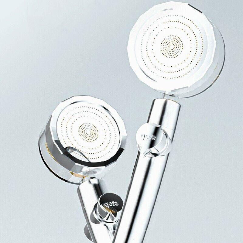 Shower Head Water Saving Flow 360° Rotating with Small Fan High Pressure Spray