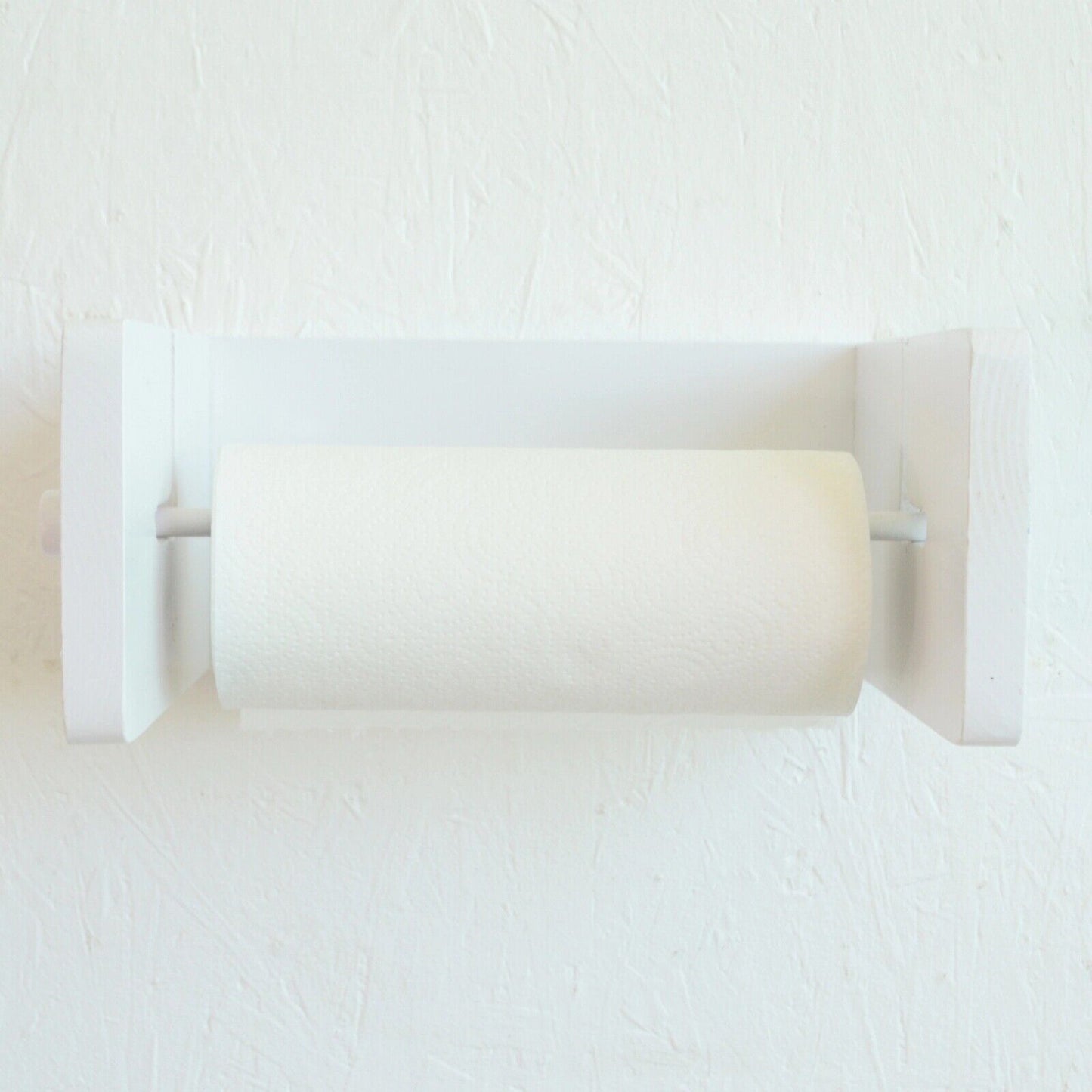 Kitchen Roll Holder Pine Wooden Wall Mounted Paper Roll Towel Dispenser Rustic