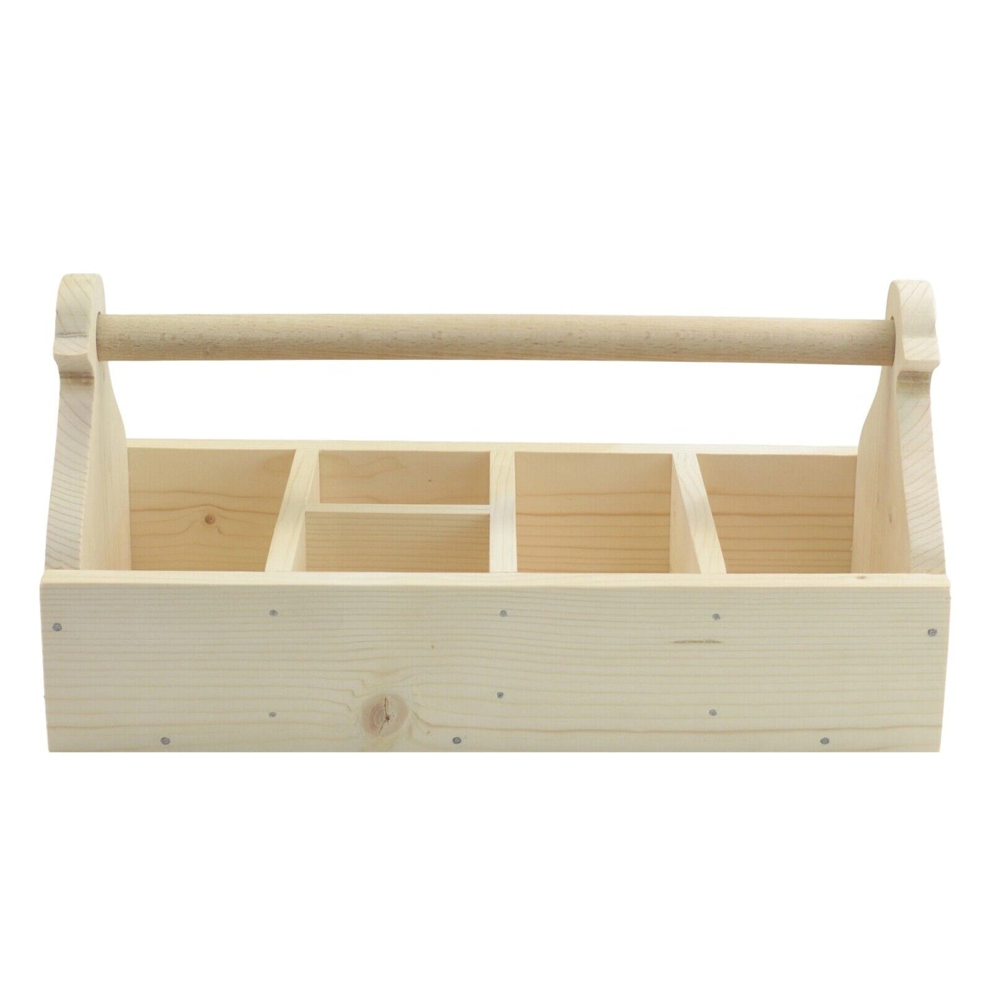 Handmade Wooden Caddy Carrier For Fresh Eggs Bottles T Bags Multipurpose Rustic