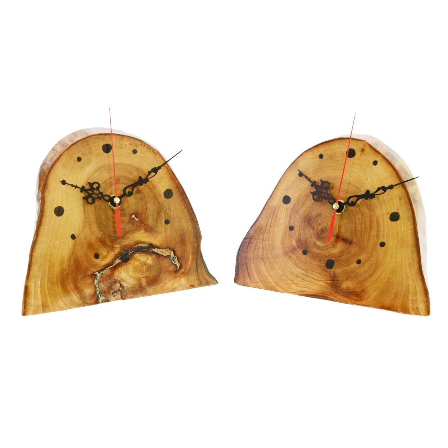 Unique Wall Clock Handmade Wooden Rustic Shabby Unusual Decor Home Clocks Gift