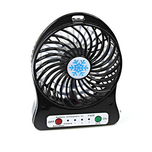 Mini Portable Multi Colour Rechargeable USB Powered Ventilator Cooling Fan