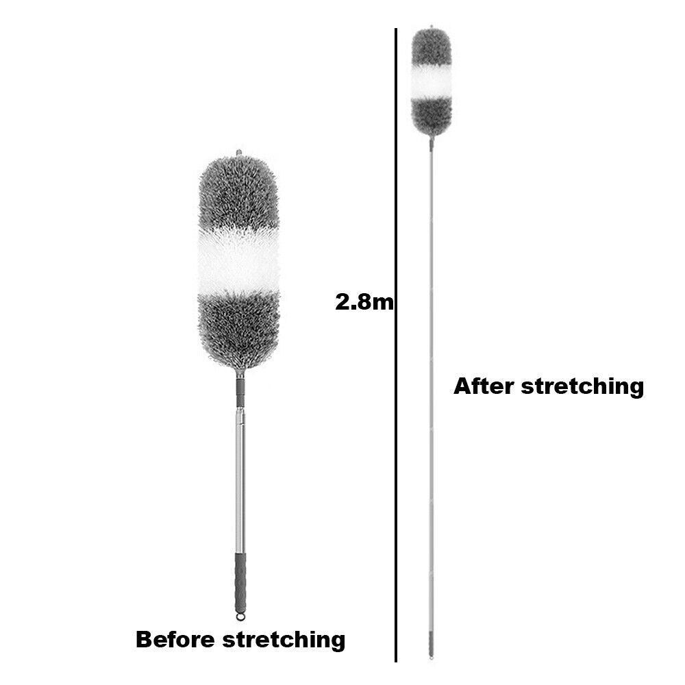 Extendable Feather Duster Long Telescopic Duster Magic Static Duster Brush 245cm