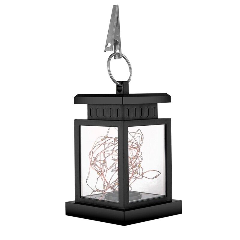 Waterproof LED Solar Powered Hanging Lantern Lights Outdoor Garden Table Lamp GB