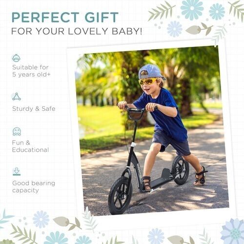 Child Push Scooter Kids Children Stunt Scooter Bike Bicycle Ride On 12" Tyres