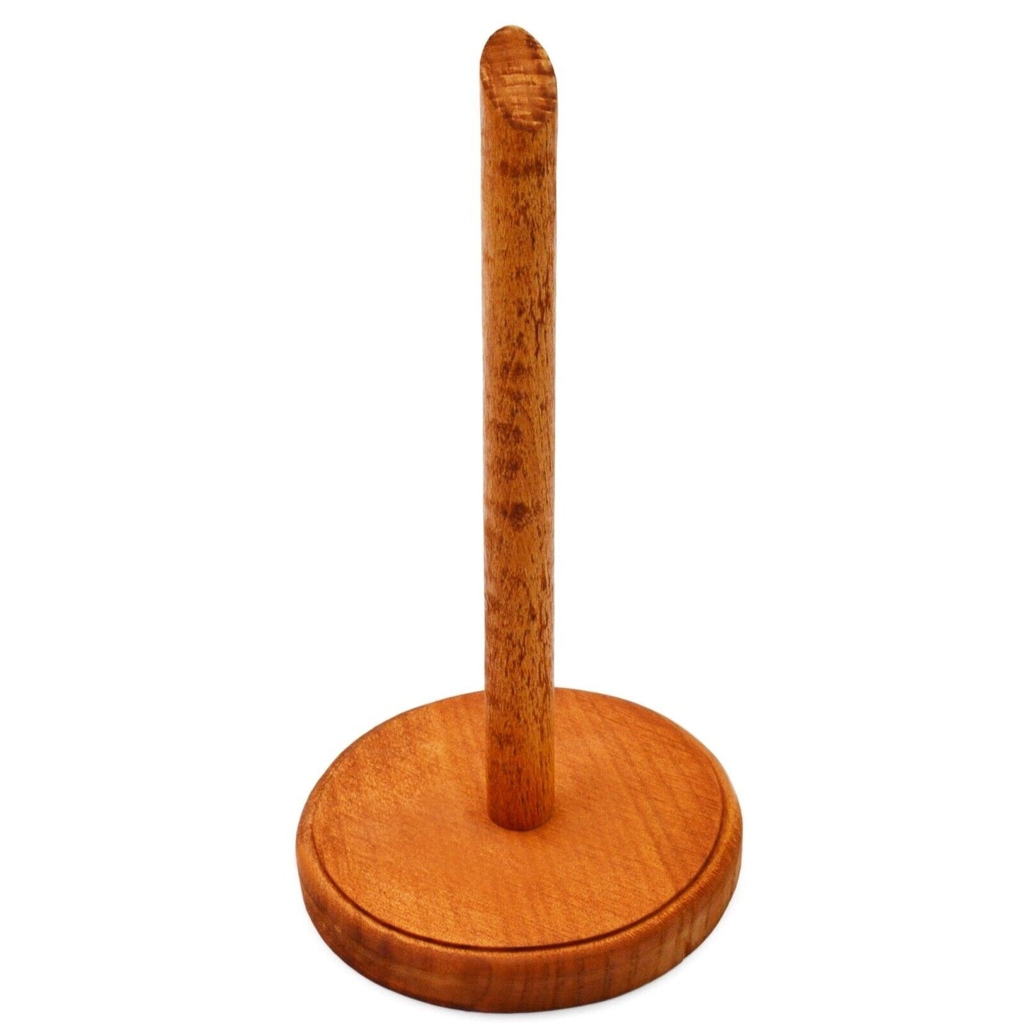 Handmade Kitchen Wooden Towel Tissue Paper Roll Holder Freestanding Rack 30cm