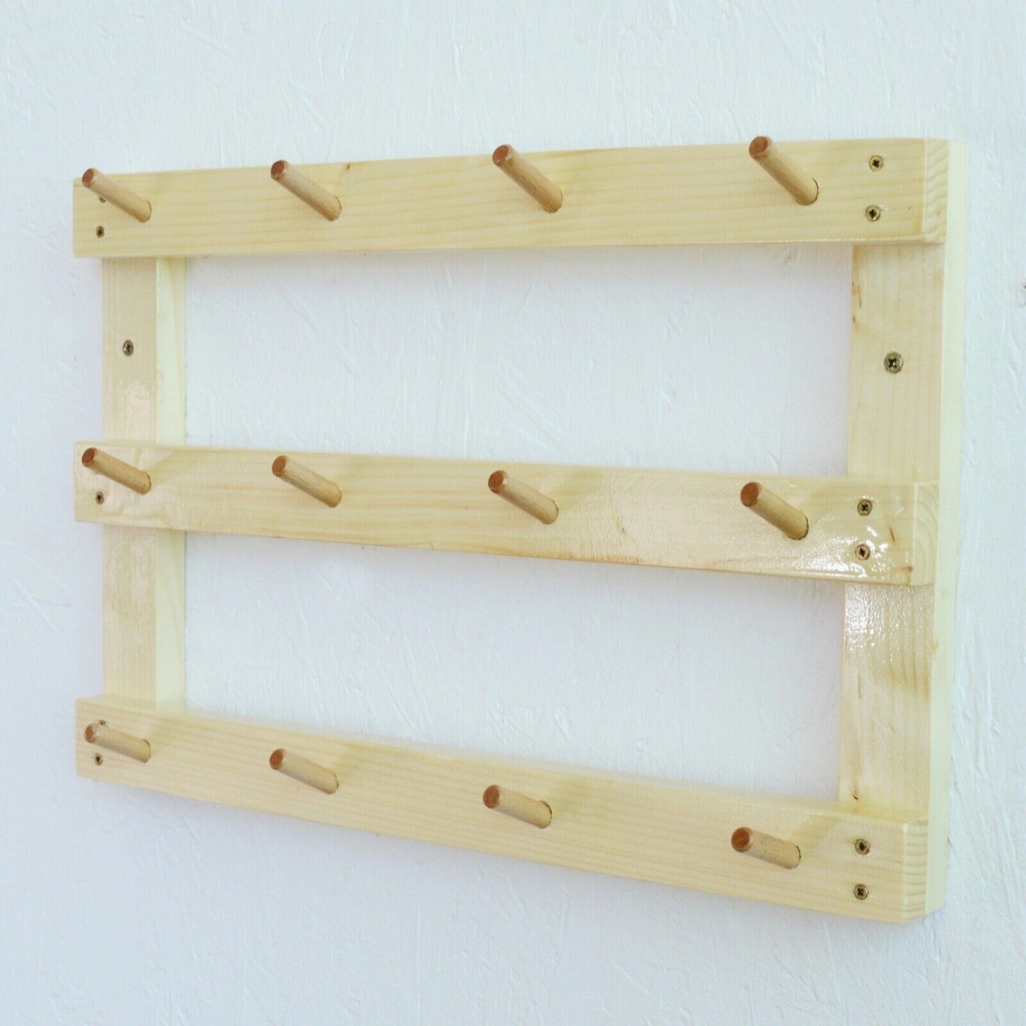 Handmade Rustic Wooden Rack Key Holder Wall Rack Shabby Chic Eco Friendly