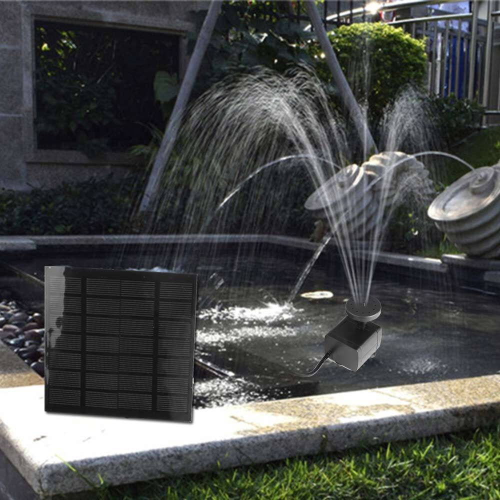 5W 400L/H Solar Panel Powered Water Pump Garden Pool Pond Fish Aquarium Fountain