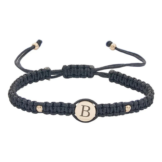Personalised Couples Bracelets Custom Engraved Name Braided Bracelet Adjustable