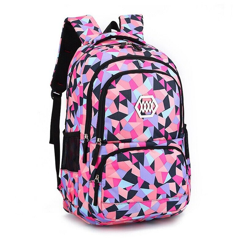 Geometric Pattern Backpack for Girls and Boys Middle School Bag Elementary Bookb