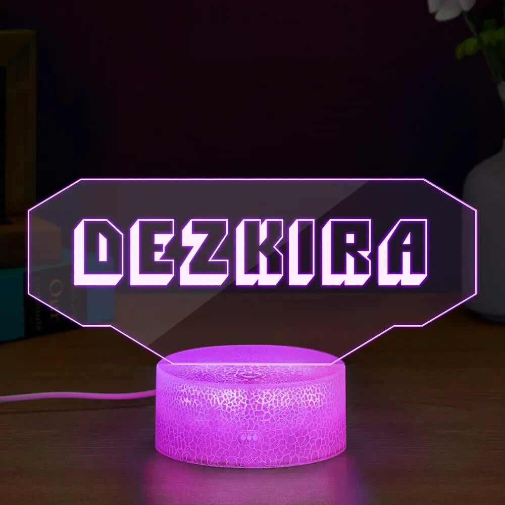 Personalised LED Multi Colour Gaming Gamer Night Light Sign - Any Name
