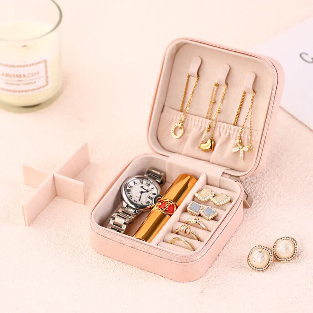 Personalised Custom Birth Flower Jewellery Box Organizer Storage Case Box Gift