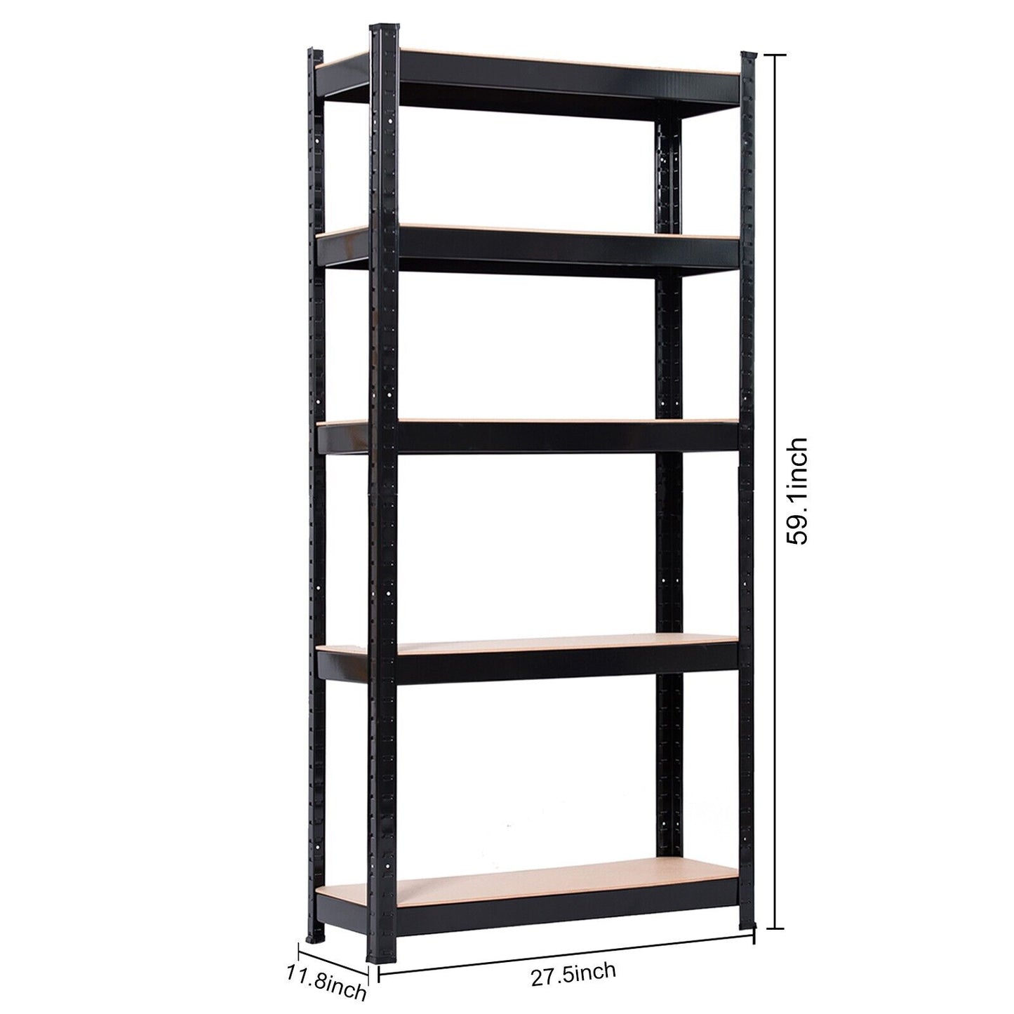 5 Tier Heavy Duty Boltless Metal Shelving Shelves Storage Unit Racking Garage UK