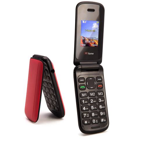 TTfone Flip TT140 Mobile Phone Camera Bluetooth Cheapest Folding Easy Phone