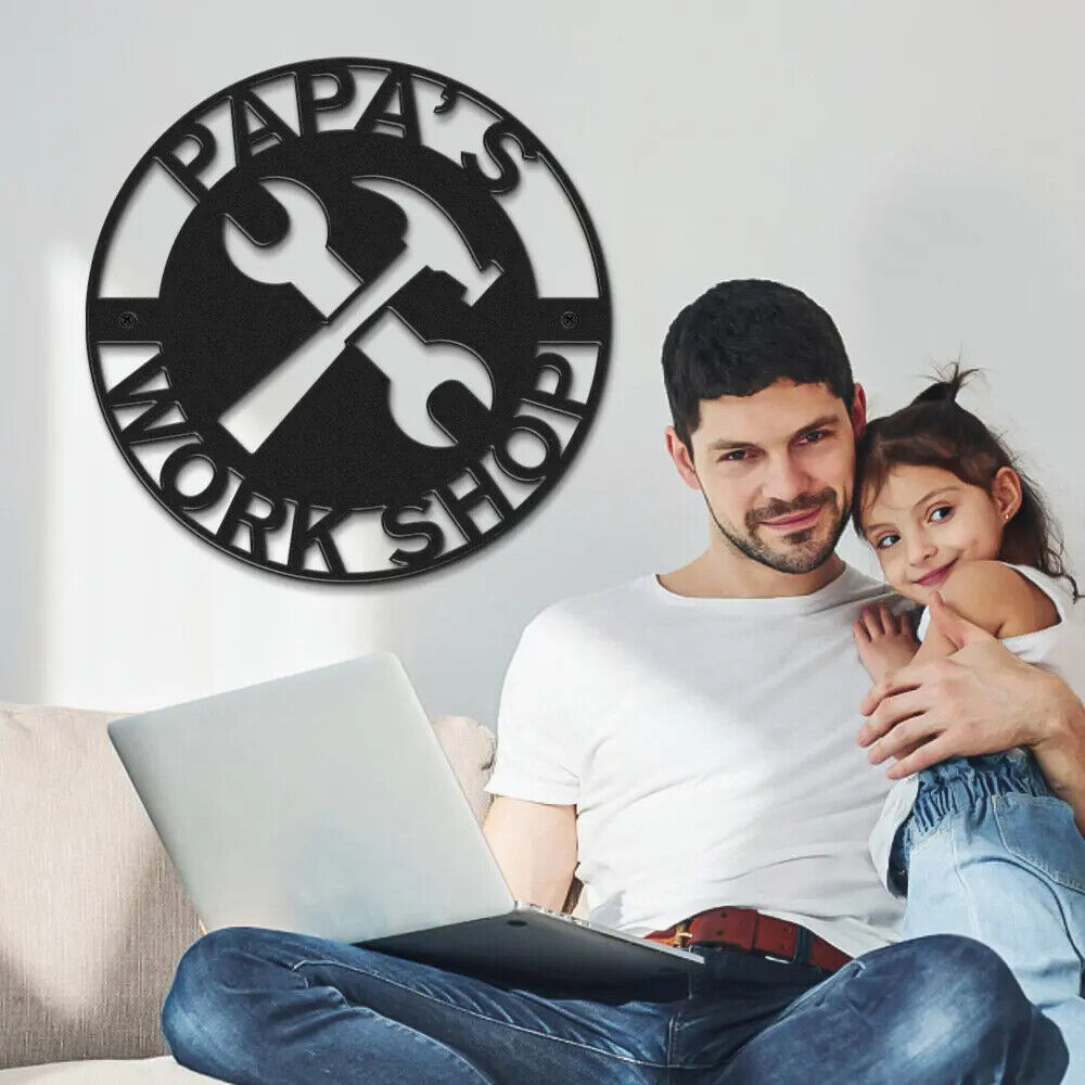 Personalised Dad Fathers Day Sign, LED Custom Illuminated Light Up Bedroom Sign