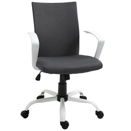 Office Chair Adjustabl Swivel Office Flexible Grey/White PC Computer Desk Chairs