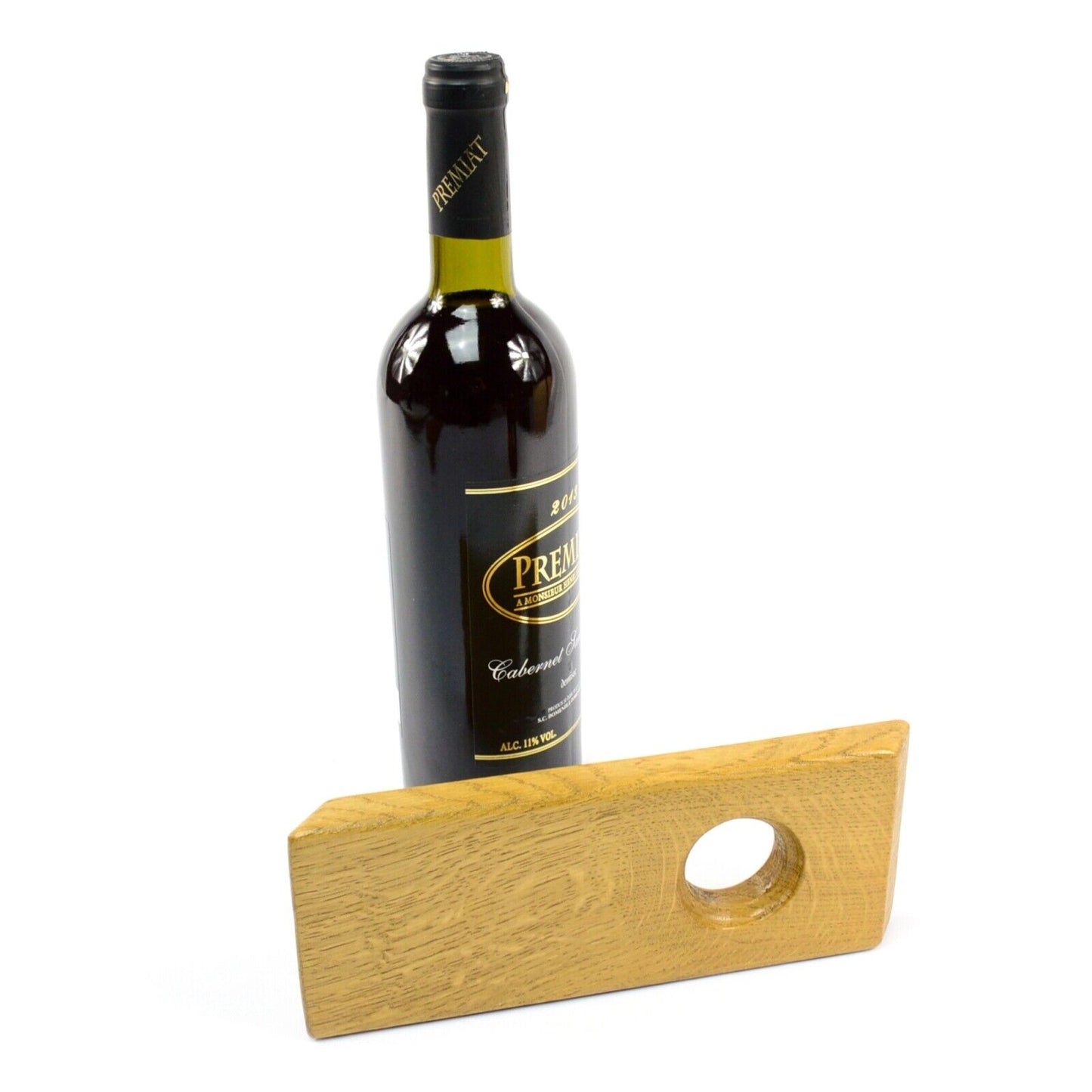 Wooden Balancing Wine Bottle Holder Centerpiece floating Wine Display Unique