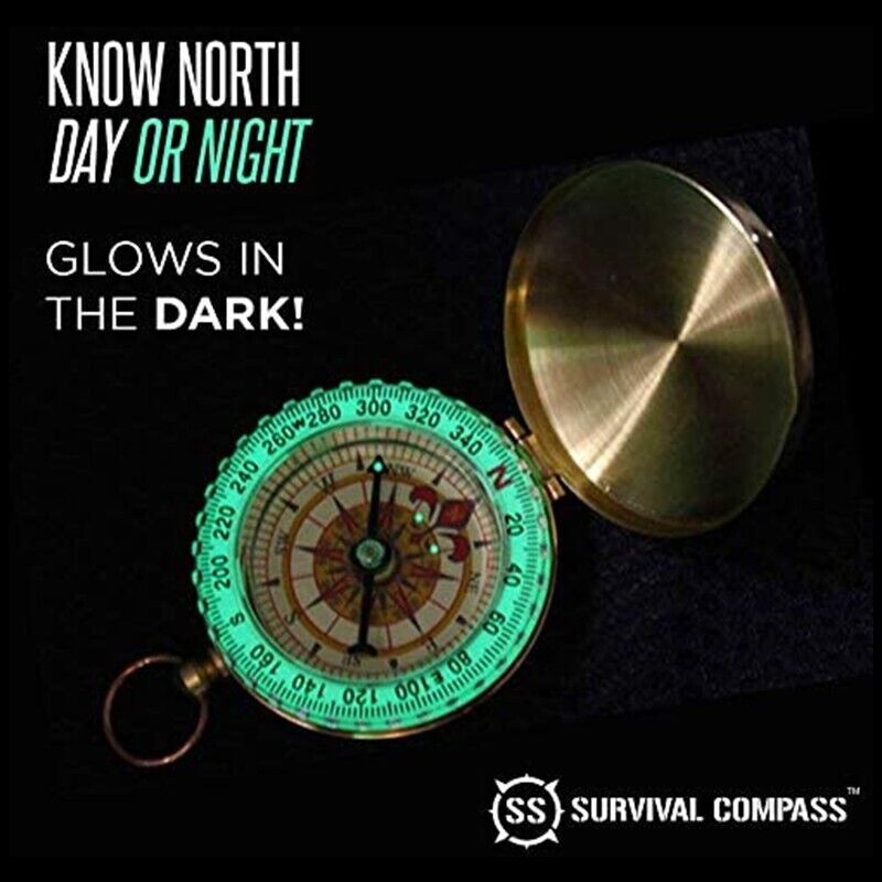 Compass  Survival  Glow in the Dark Military Compass Survival Gear
