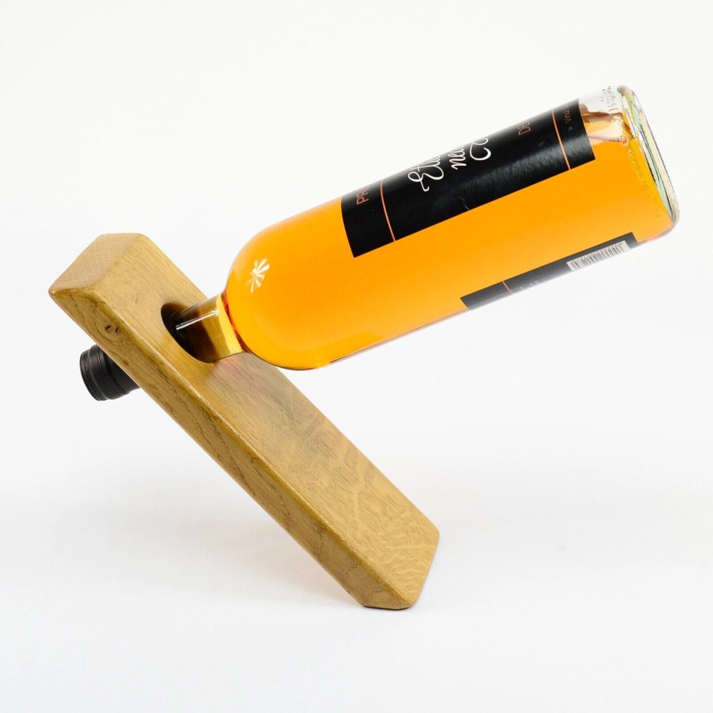 Wooden Balancing Wine Bottle Holder Centerpiece floating Wine Display Unique