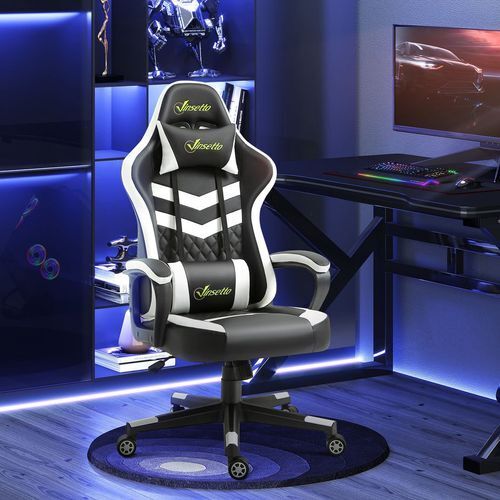 Gaming Chair Recliner Swivel Office Ergonomic Lumber PC Computer Desk Chairs