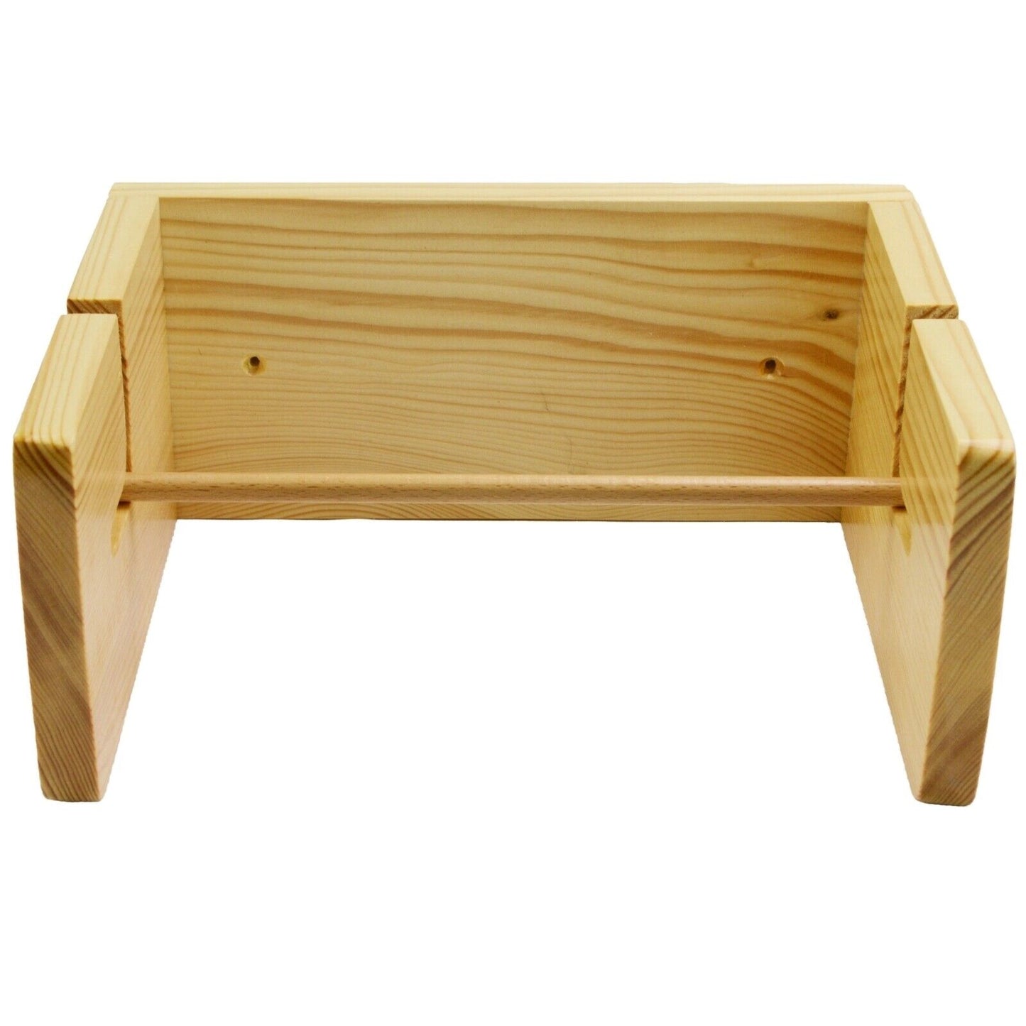 Kitchen Roll Holder Pine Wooden Wall Mounted Paper Roll Towel Dispenser Rustic