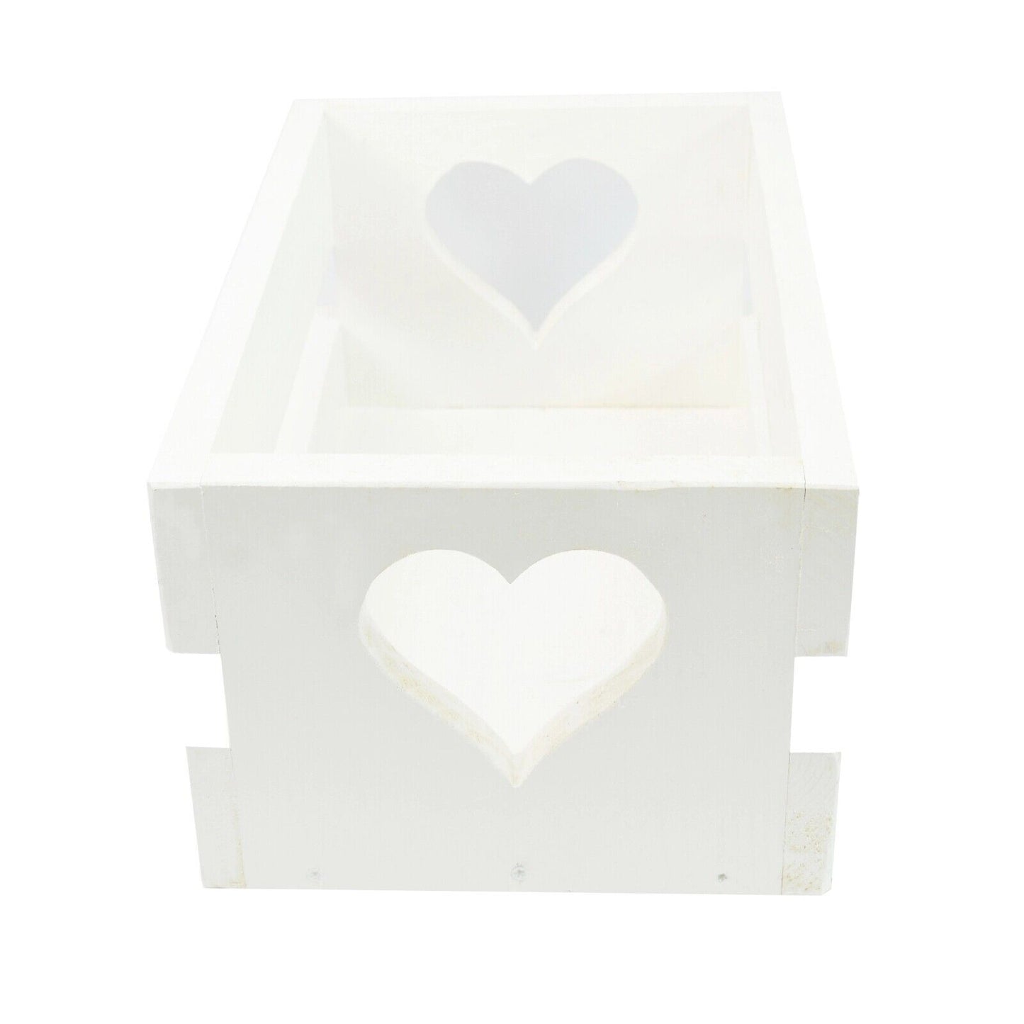Heart Shaped Box Wooden Fruit Wine Storage Crate Unique Home Decor  Organiser