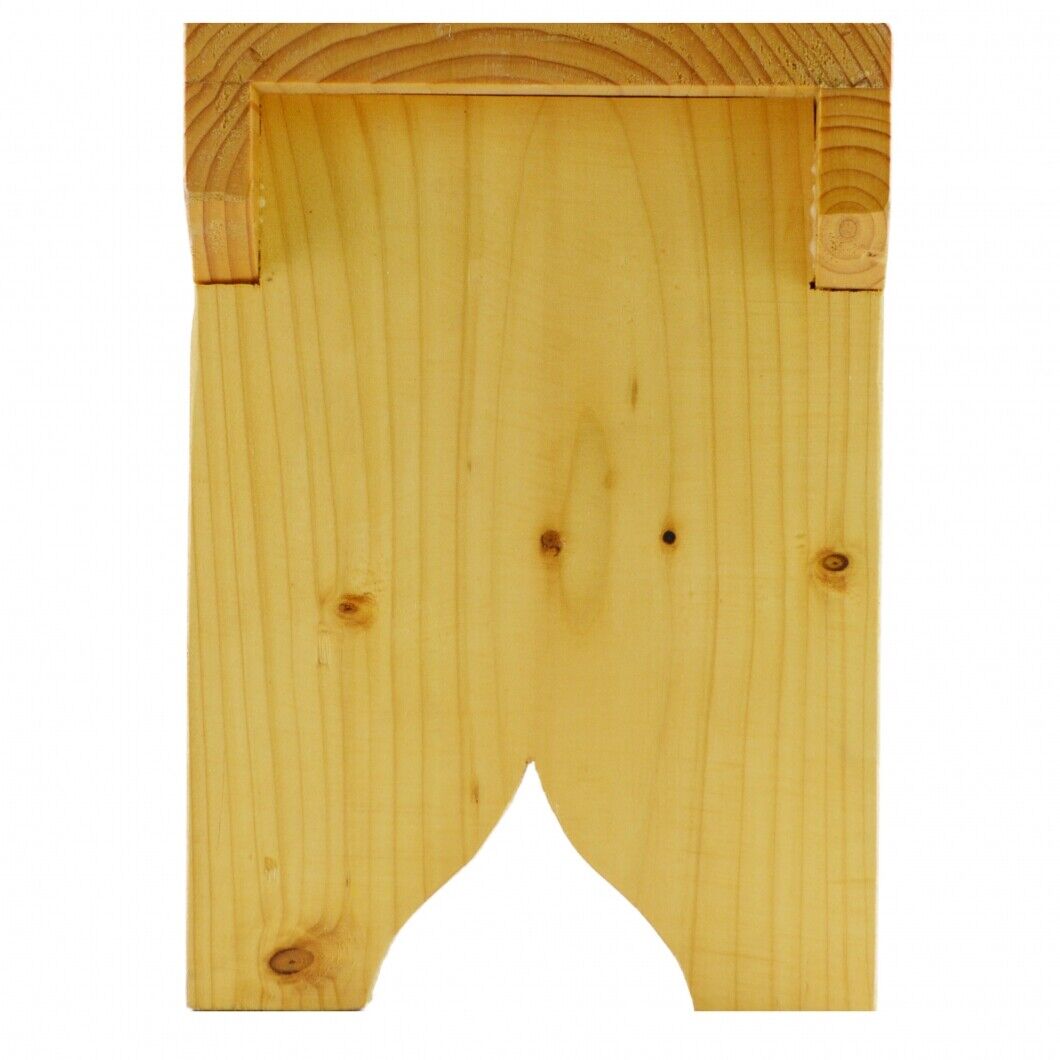 Natural Wooden Step Stool Rustic Shabby Chic Rectangle Seat Multiple Scandinavia