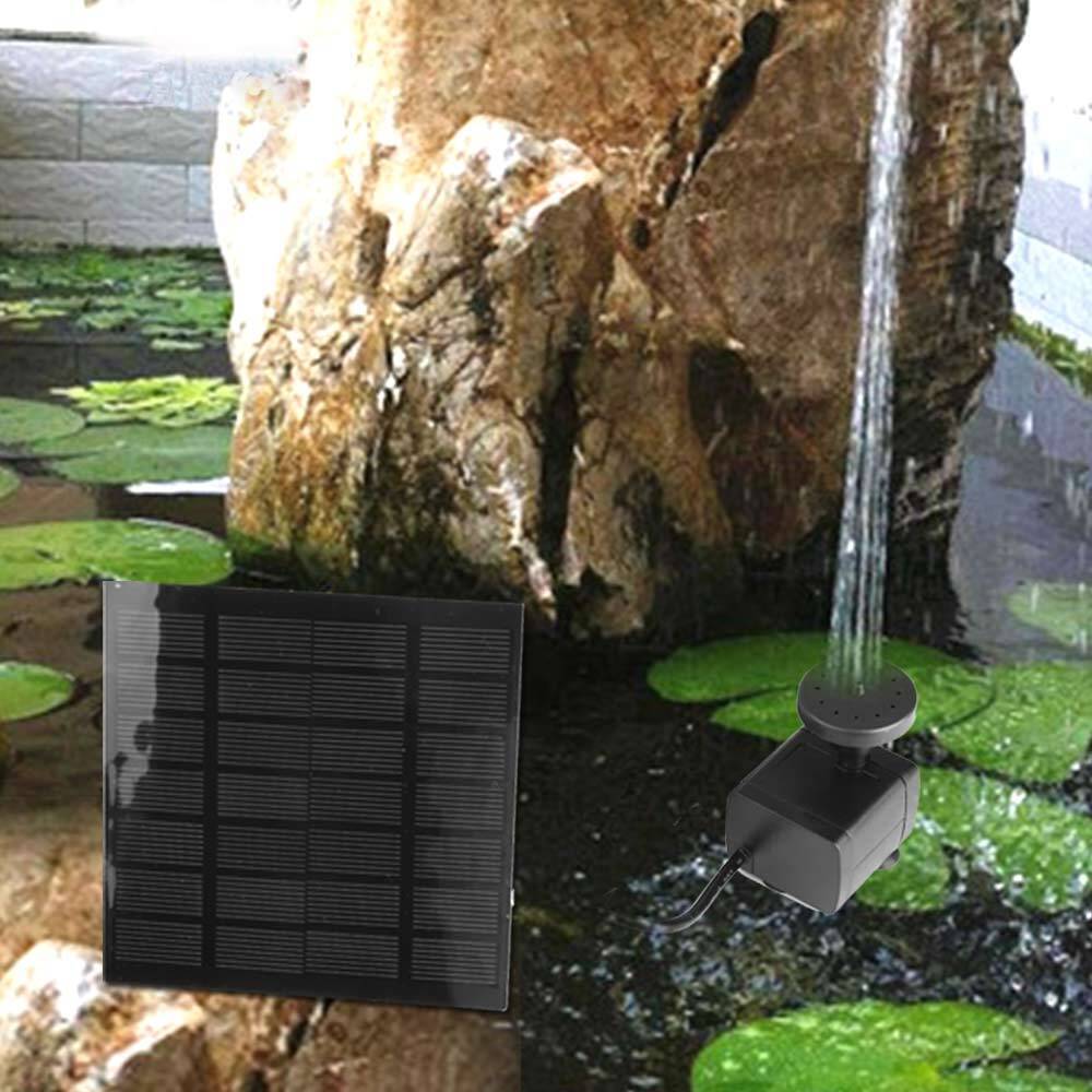 5W 400L/H Solar Panel Powered Water Pump Garden Pool Pond Fish Aquarium Fountain