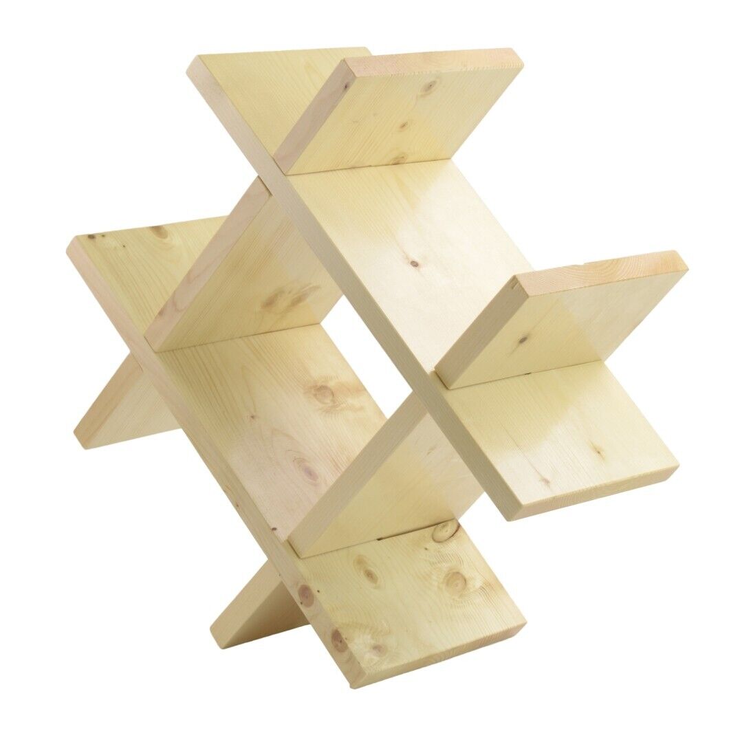 Handmade Wooden Bookcase Bookshelf Storage Shelf Unit Display Stand Wall