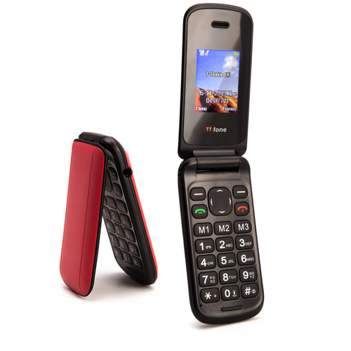 TTfone Flip TT140 Mobile Phone Camera Bluetooth Cheapest Folding Easy Phone