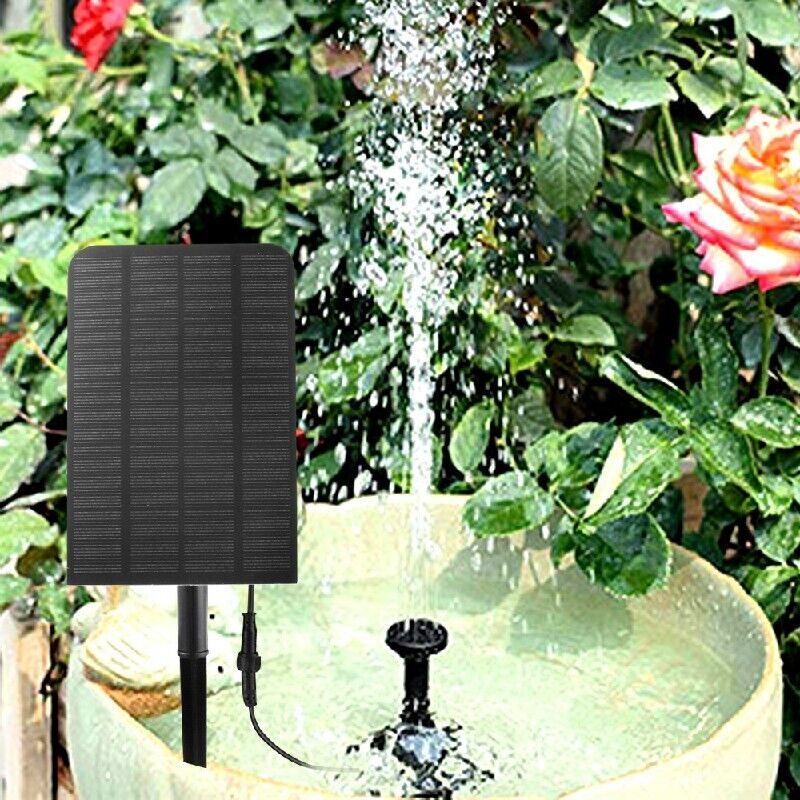Solar Panel Powered Water Pump Garden Pool Pond Fish Aquarium Fountain Decor UK
