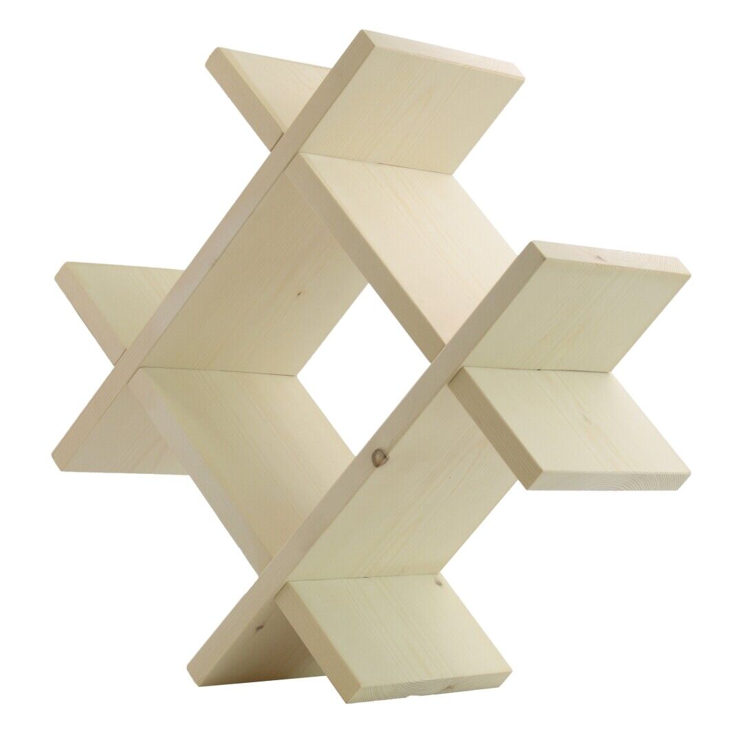 Handmade Wooden Bookcase Bookshelf Storage Shelf Unit Display Stand Wall