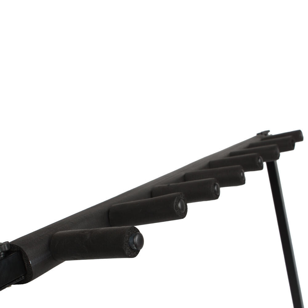 Black Folding Multi Guitar Rack Stand Padded Electric Acoustic Bass Holder New