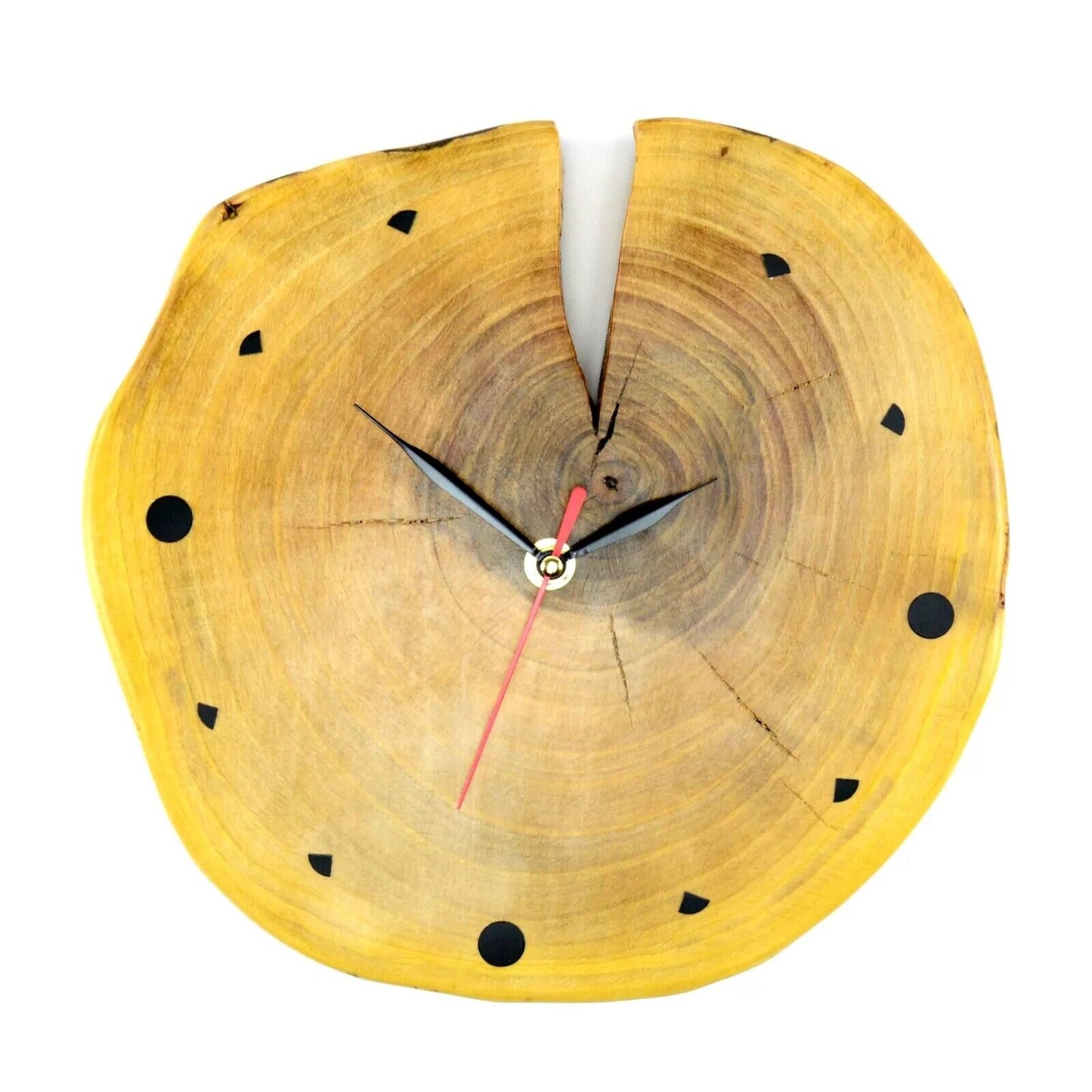 Unique Wall Clock Handmade Wooden Rustic Shabby Unusual Decor Home Clocks Gift