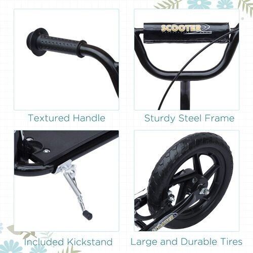 Child Push Scooter Kids Children Stunt Scooter Bike Bicycle Ride On 12" Tyres