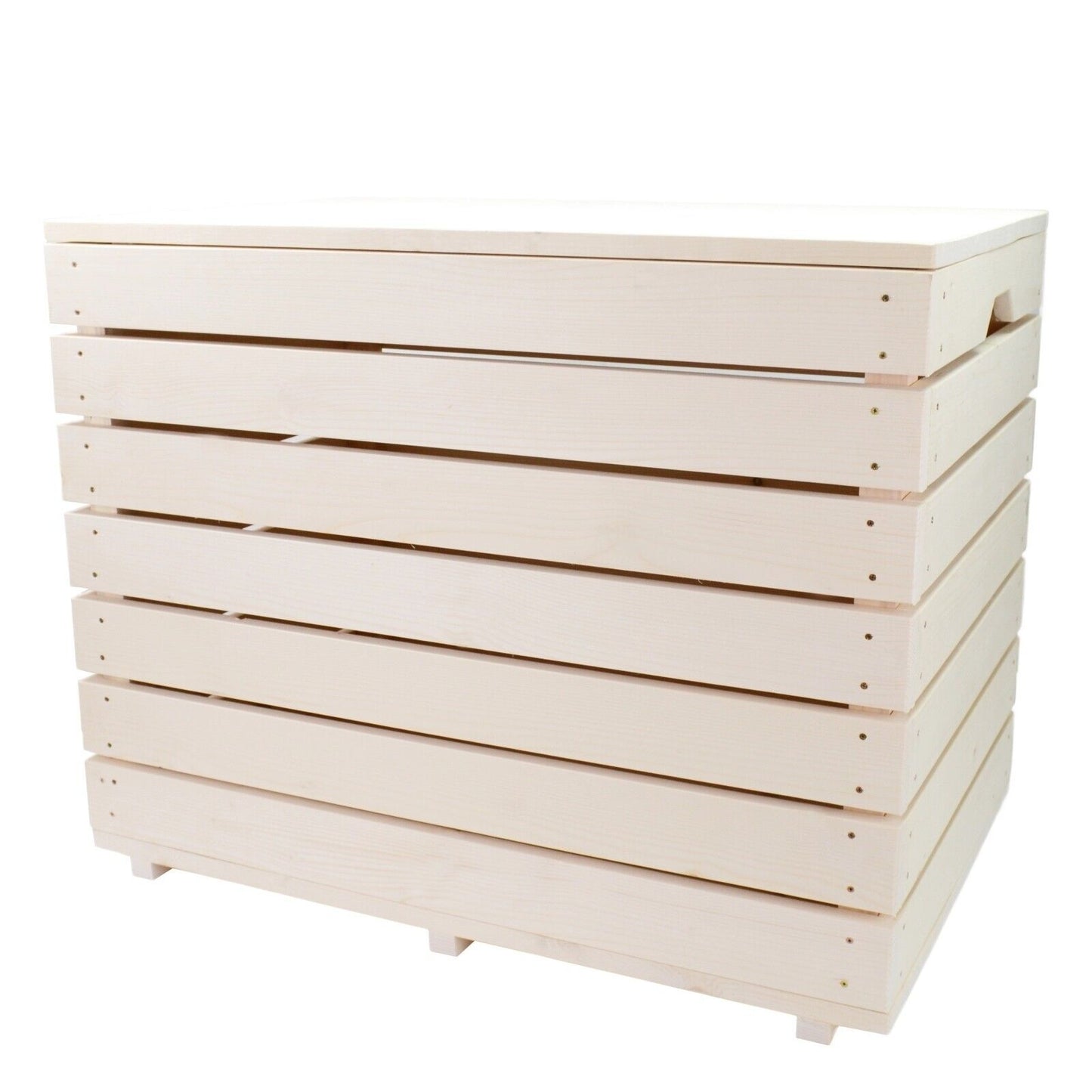 Extra Large Chest Pine Wood Storage Wooden Souvenirs Box with Lid Decoupage
