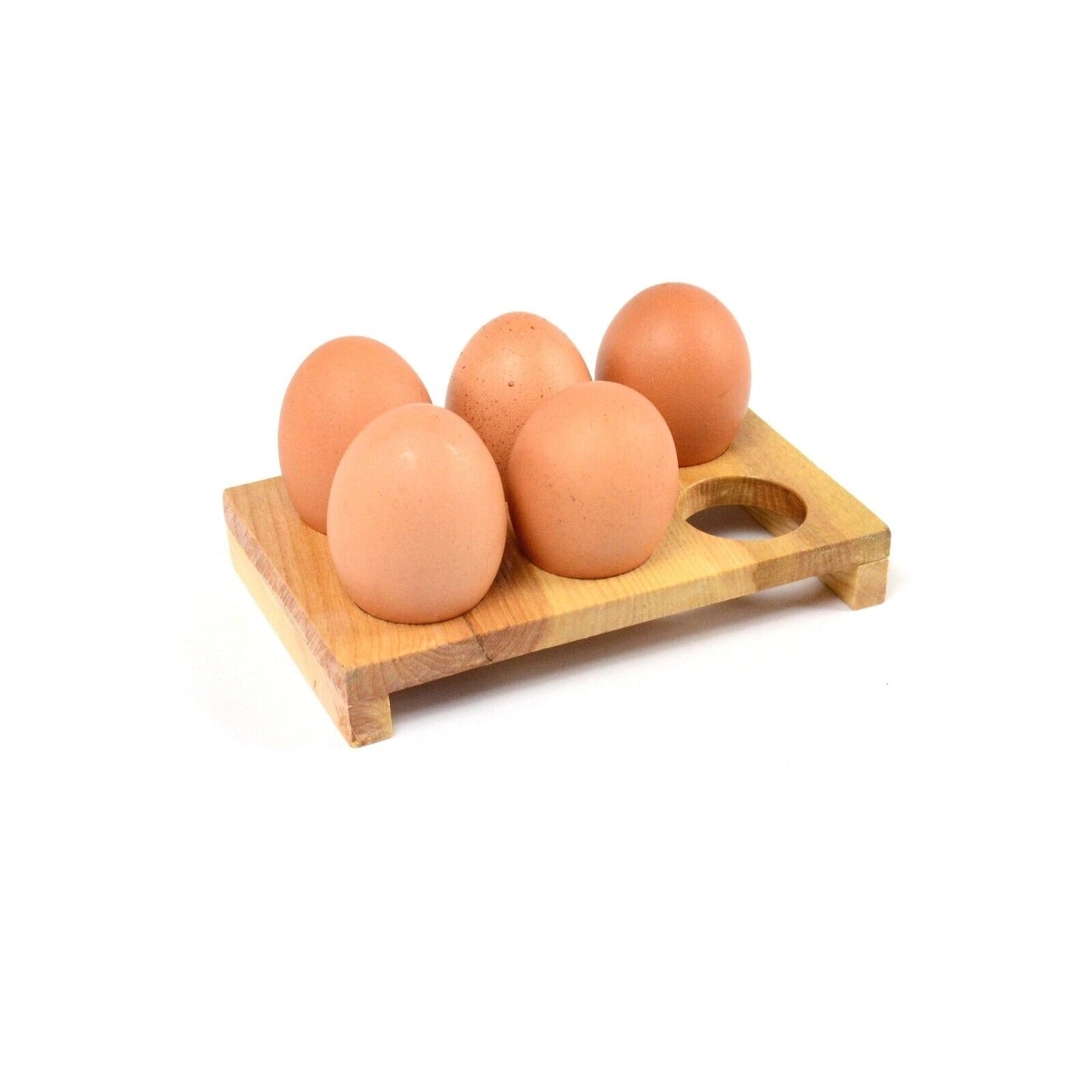 Wooden Egg Holder Home Decor Kitchen Storage Rack Display 12 Eggs Handmade