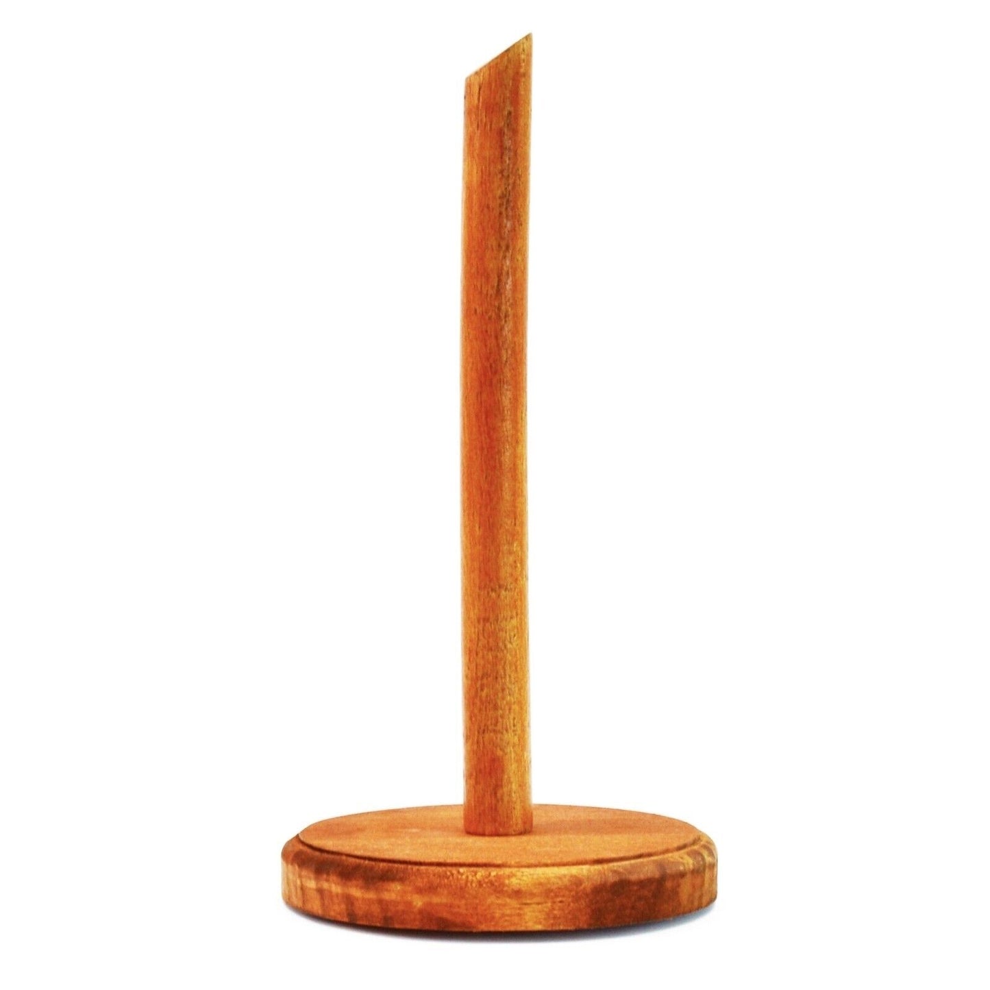Handmade Kitchen Wooden Towel Tissue Paper Roll Holder Freestanding Rack 30cm