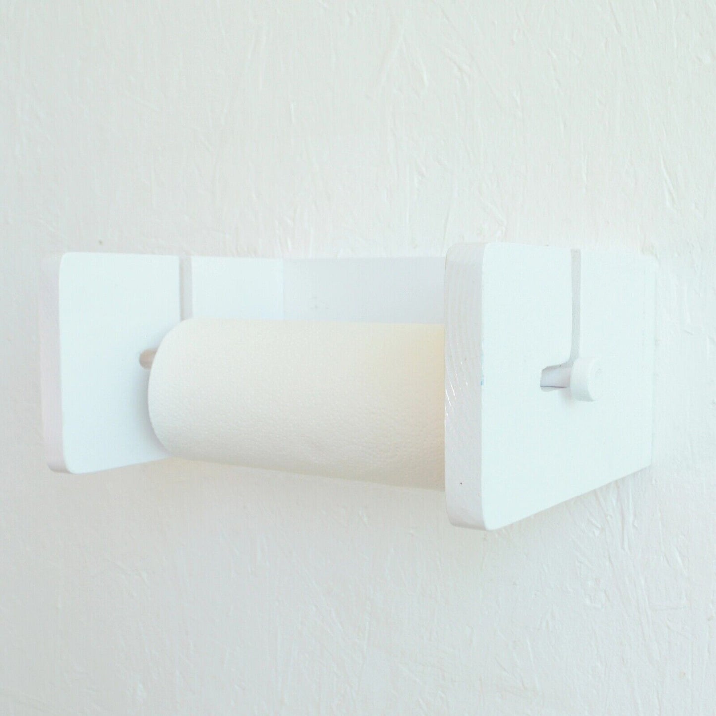 Kitchen Roll Holder Pine Wooden Wall Mounted Paper Roll Towel Dispenser Rustic