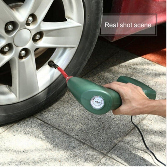 Air Quick Automatic Tyre Inflator Car Compressor Pump Bike 14FT Long Cable 12V