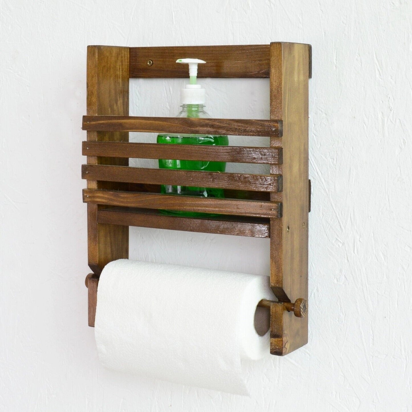 Rustic Handmade Bathroom Wall Floating Shelf Wooden Storage Shelving Unit Eco