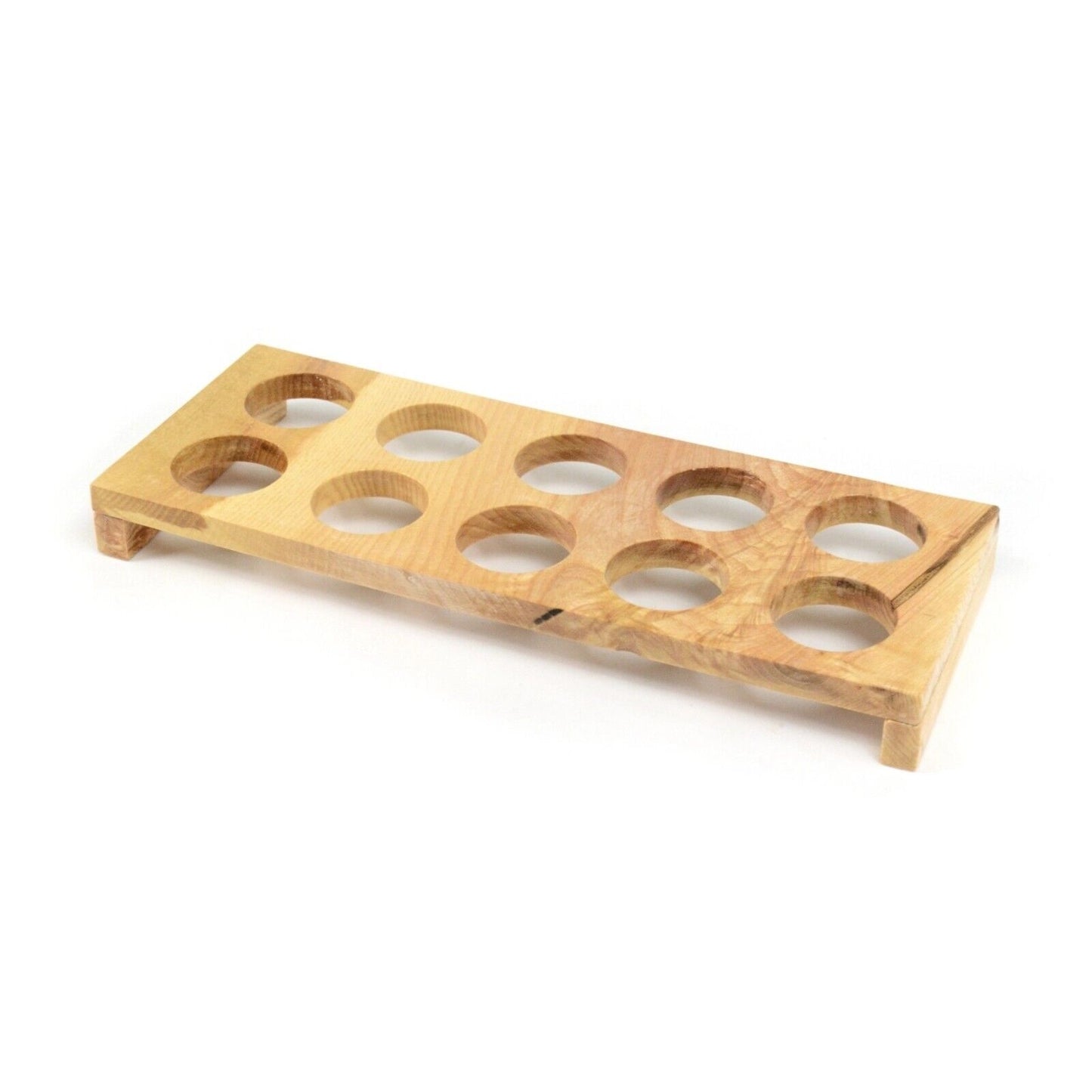 Wooden Egg Holder Home Decor Kitchen Storage Rack Display 12 Eggs Handmade