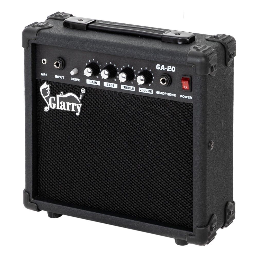 Glarry Electric Bass Guitar Amplifier 20Watt Bass Combo Amp Speaker
